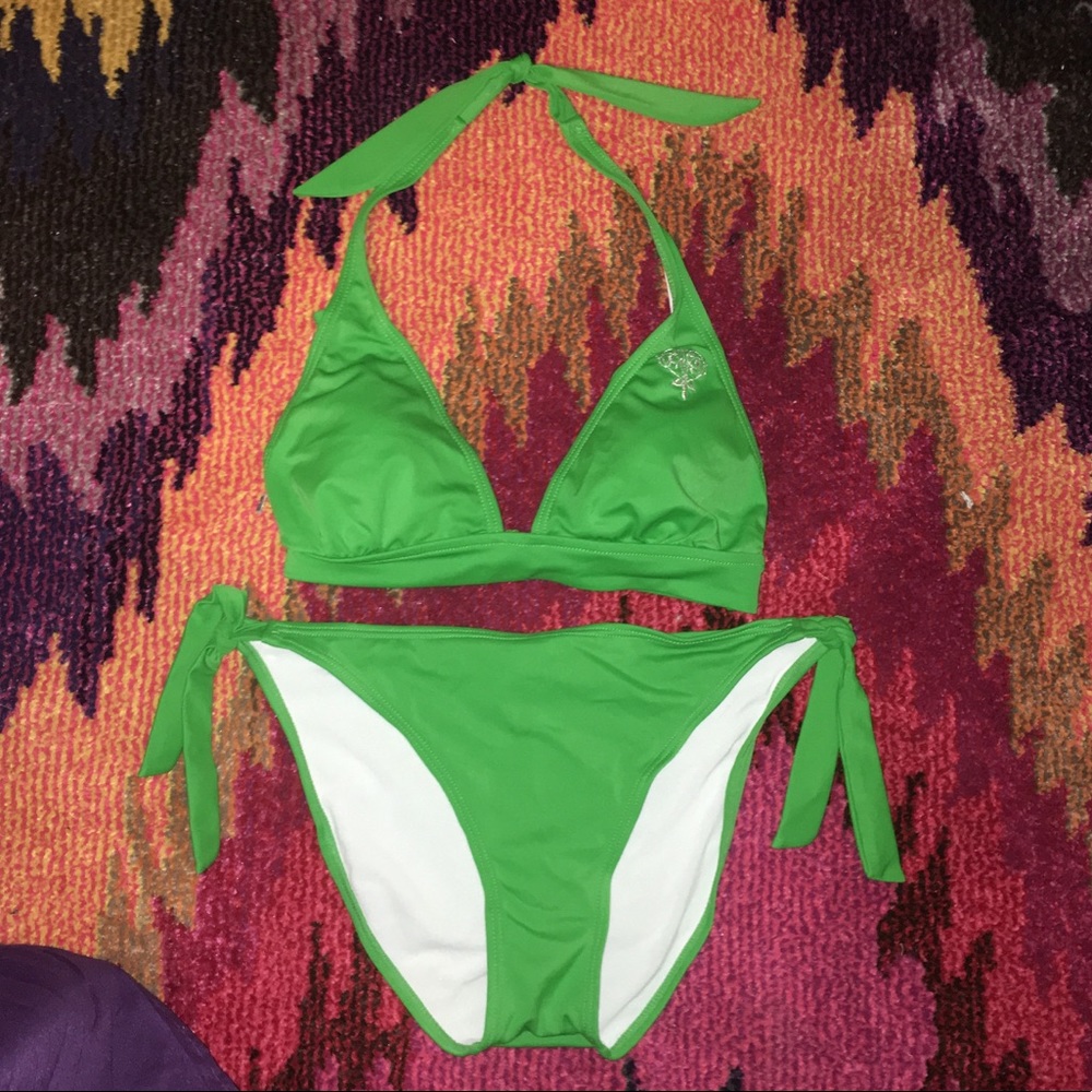 Red Camel Green Bikini